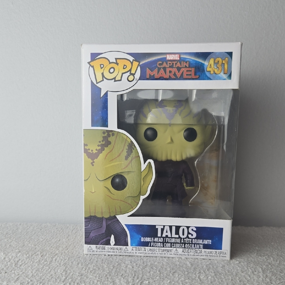 MARVEL CAPTAIN MARVEL: TALOS Funko Pop! 431 3 for $25
